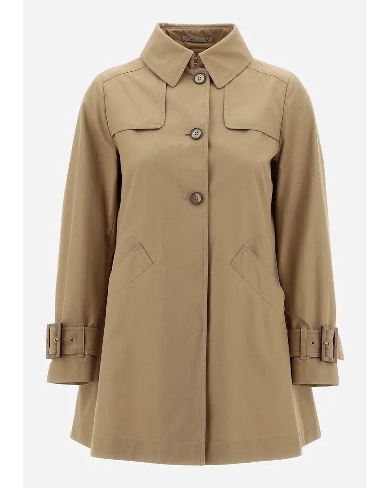 Herno Delon Und Monogram Trenchcoat Sand