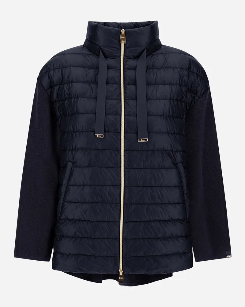 Herno Jacke Aus Eternal Cotton Und Nylon Ultralight Marineblau