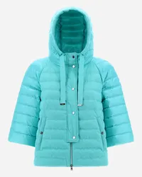 Herno Cashmere Silk Und Nylon Ultralight Jacke In A-form Aqua