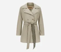 Trenchcoat Aus Ecoage Und Monogram Lurex