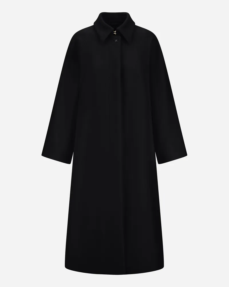 Herno Einreihiger Mantel Aus Wolltuch - Frau Mäntel & Trenchcoats Schwarz Schwarz