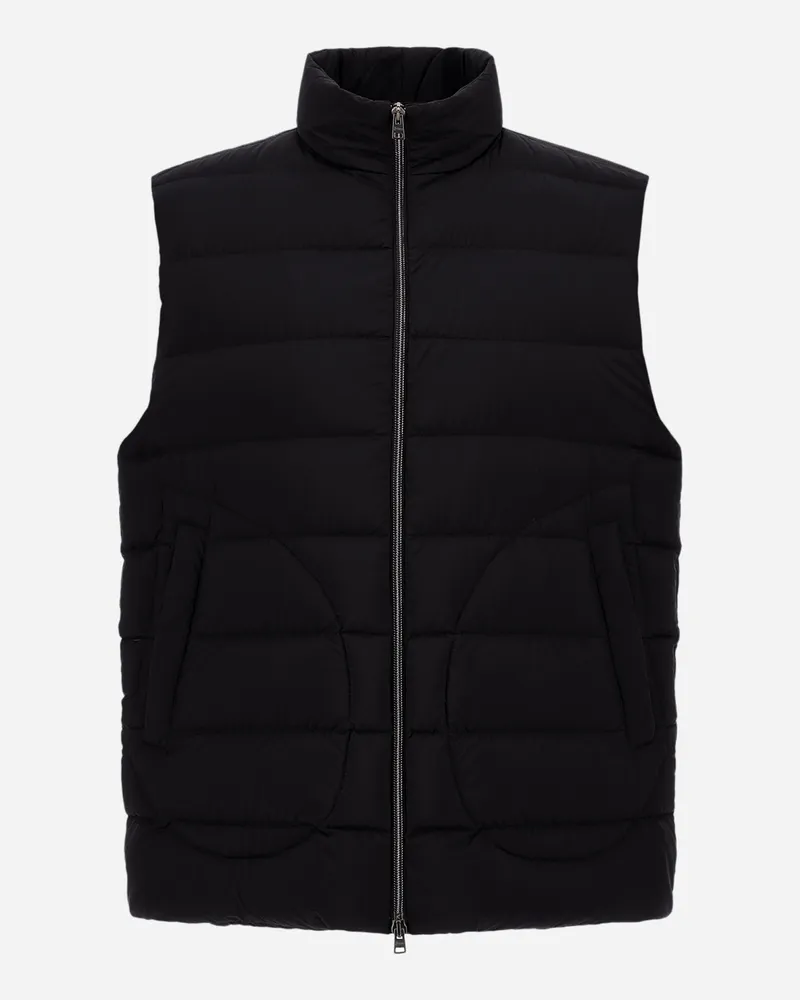 Herno Lo Smanicato - Mann Weste Schwarz Schwarz