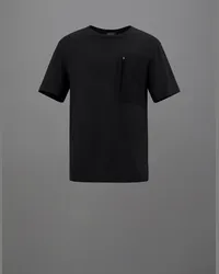 Herno Laminar T-shirt Aus Compact Jersey Schwarz