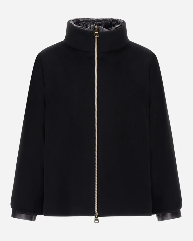 Herno Cape Aus Kaschmir Und Nylon Ultralight - Frau Capes Schwarz Schwarz