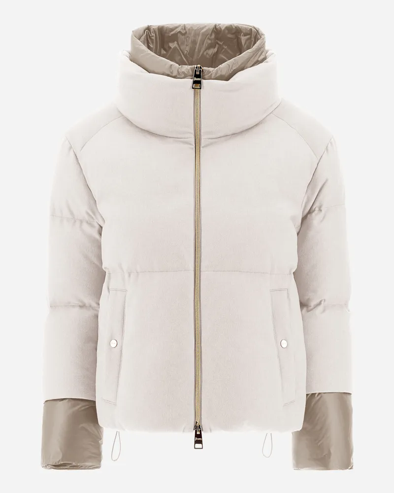 Herno Bomberjacke Aus Cashmere-seide Und Nylon Ultralight Chantilly