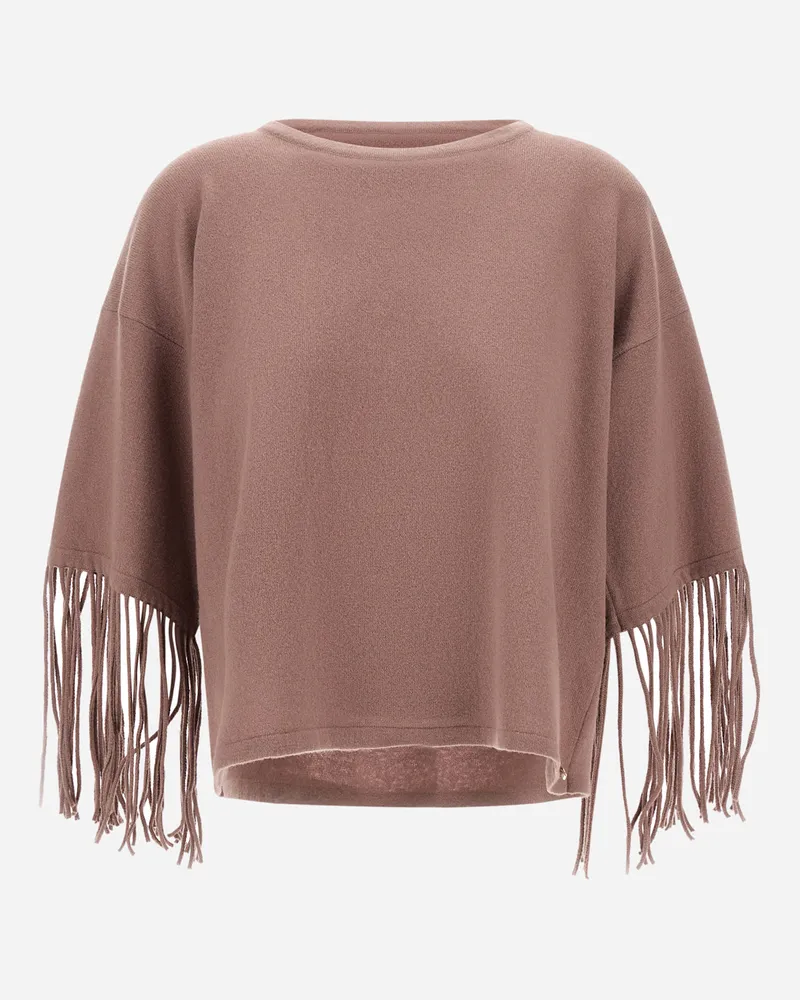 Herno Pullover Aus Wolle Und Kaschmir Im Glattstrick - Frau Pullover & Strickjacken Dunkelrosa Dunkelrosa