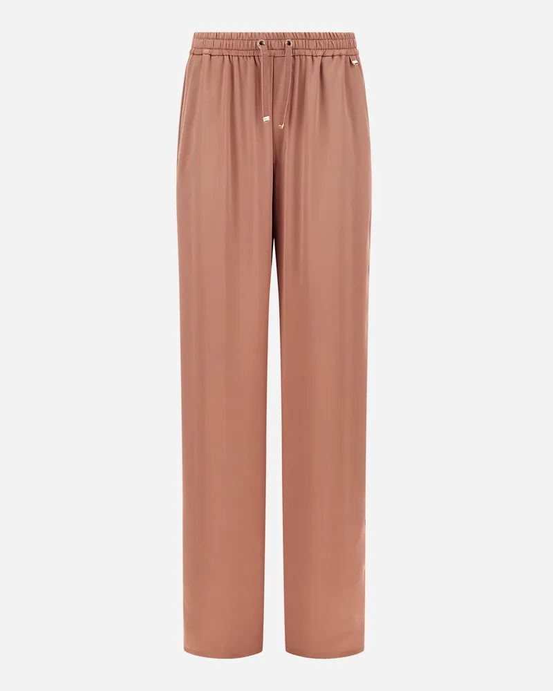 Herno Hose Aus Satin Rosa