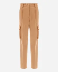 Herno Cargohose Aus Soft Wool Camel