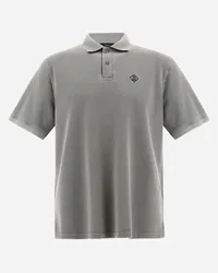 Herno Pigment Dye Pique' Poloshirt Grau