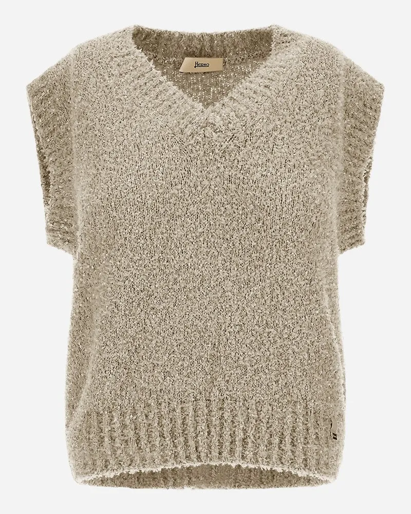 Herno Weste Aus New Plain Paillettes Chantilly