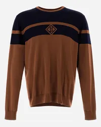 Herno Pullover Aus Gebürsteter Wolle Camel