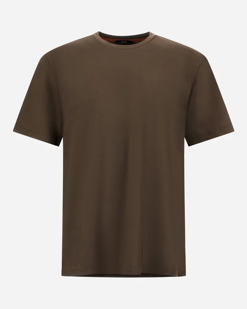 Herno T-shirt Aus Wolljersey - Mann T-shirt & Polo-shirts Helles Militärgrün Helles