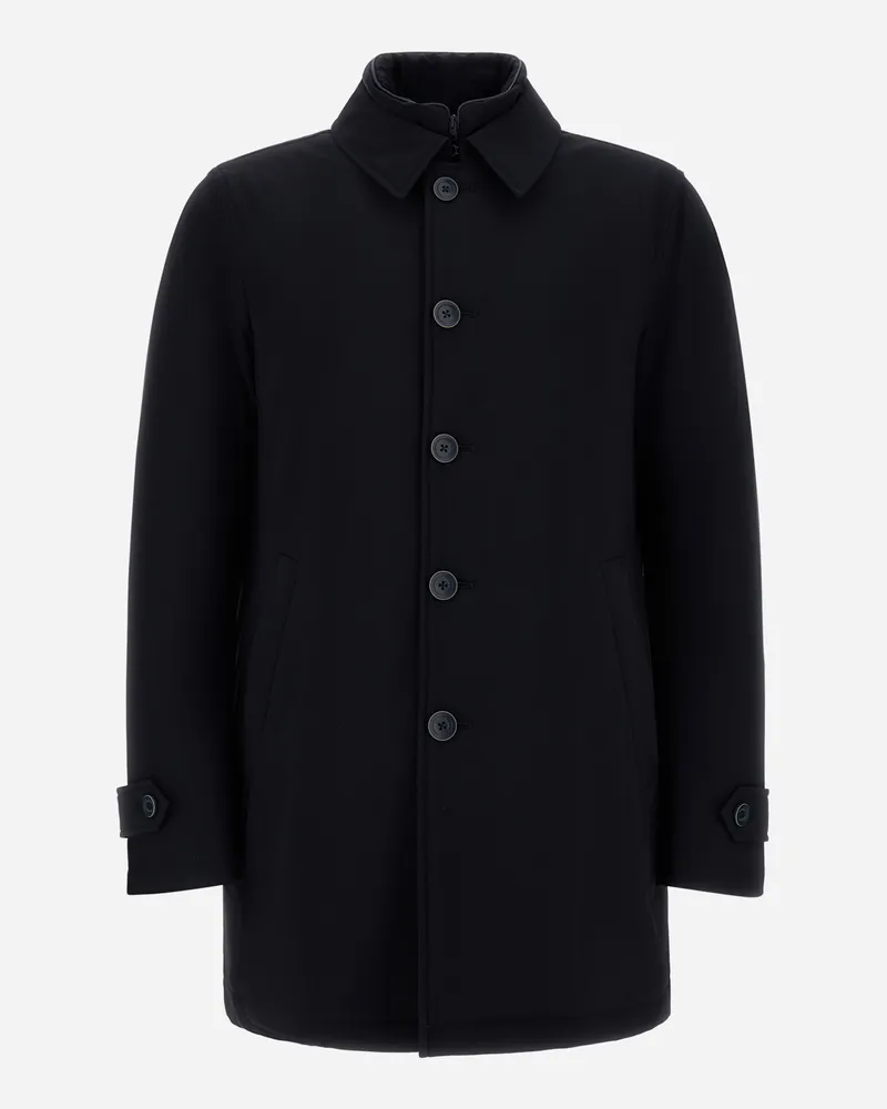 Herno Trenchcoat Aus Washington - Mann Regenmäntel Marineblau Marineblau