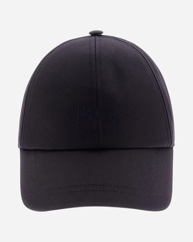 Herno Baseballkappe Aus Delon Marineblau
