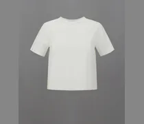 T-shirt Laminar Aus Mercerized Jersey Und Tech-popeline