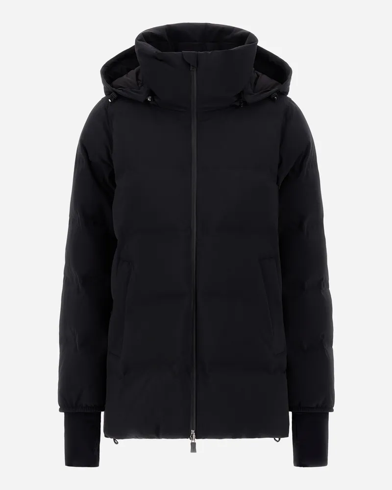 Herno A-form-jacke Aus Mattem 4-wege-stretch-gewebe - Frau A-shape Schwarz Schwarz