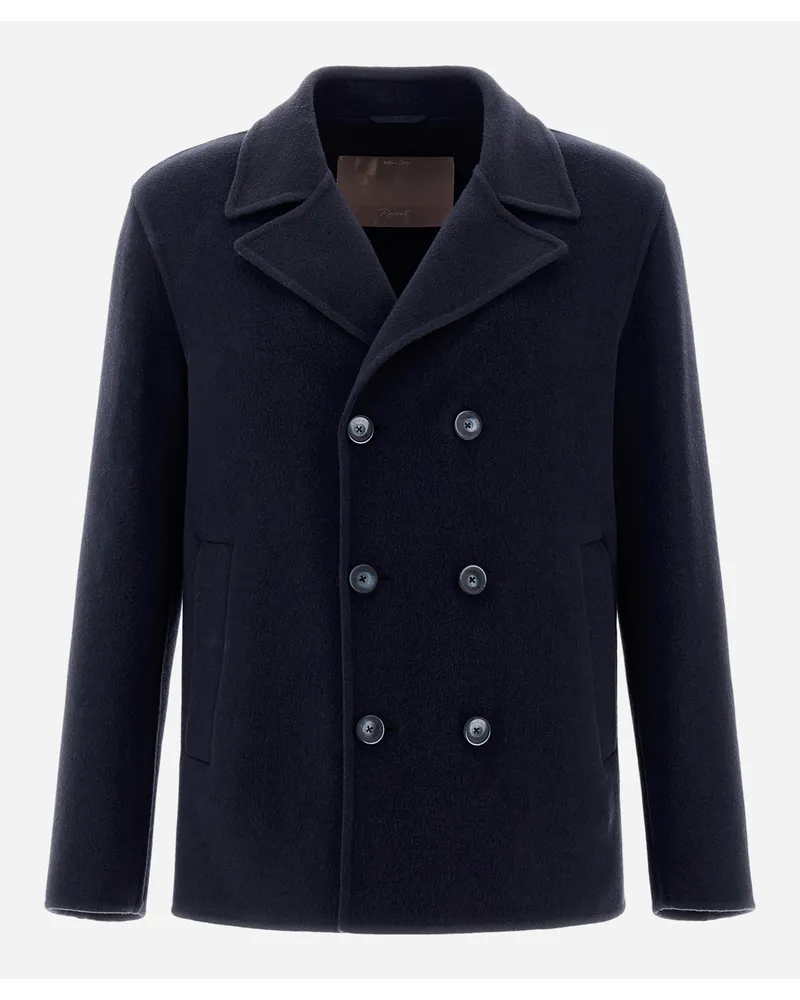 Herno Peacoat Resort Aus New Modern Double Marineblau