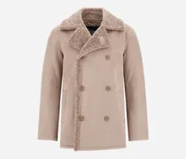 Caban Aus Shearling-imitat - Mann Mäntel & Trenchcoats Perlgrau