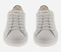 Sneakers Aus Grained Leather Und Monogram