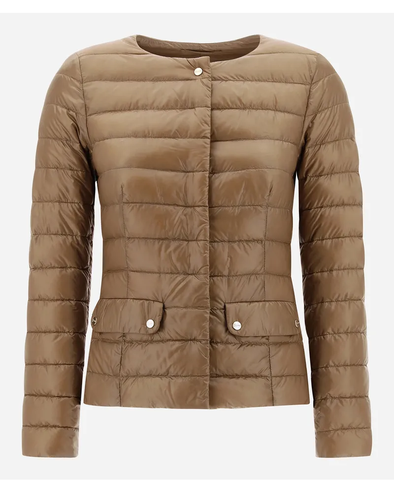 Herno Jacke Aus Nylon Ultralight Camel