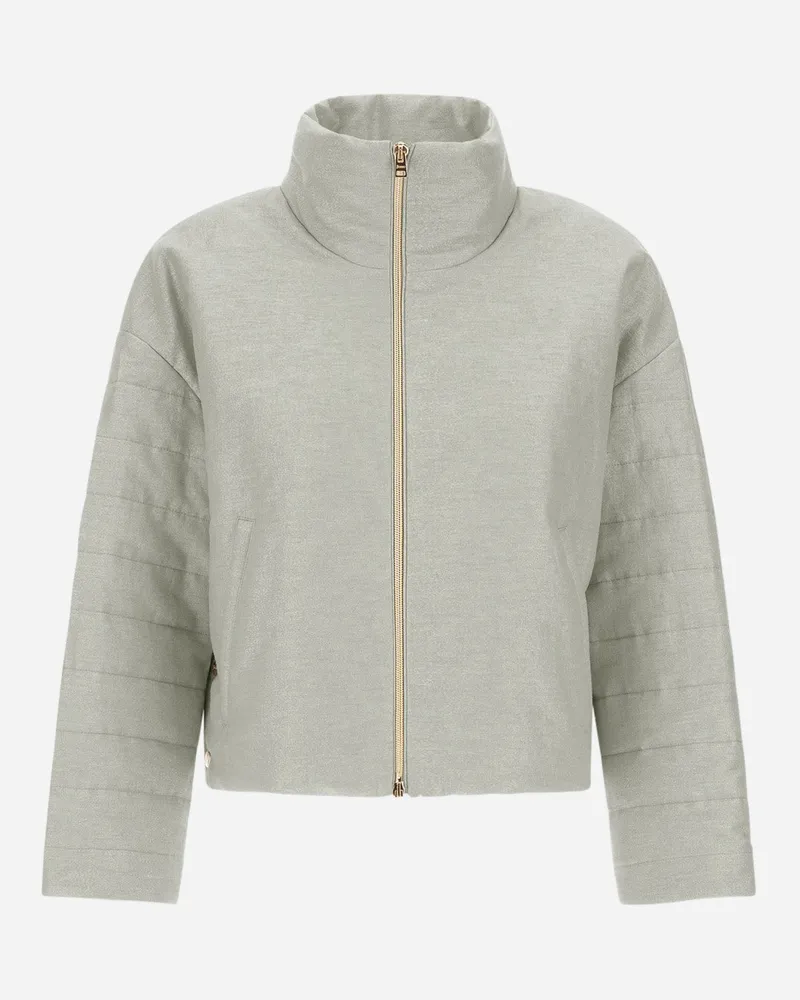 Herno Jacke Aus Bright Linen Chantilly