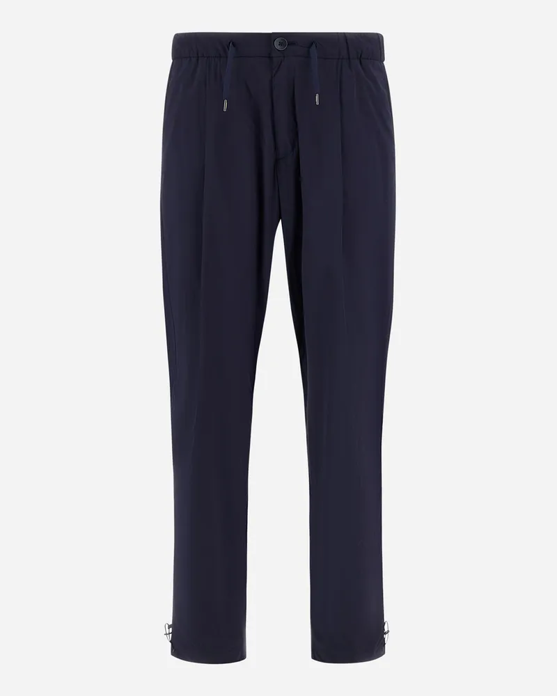 Herno Hose Resort Aus Leichtem, Elastischem Nylon - Mann Hose Blau Blau