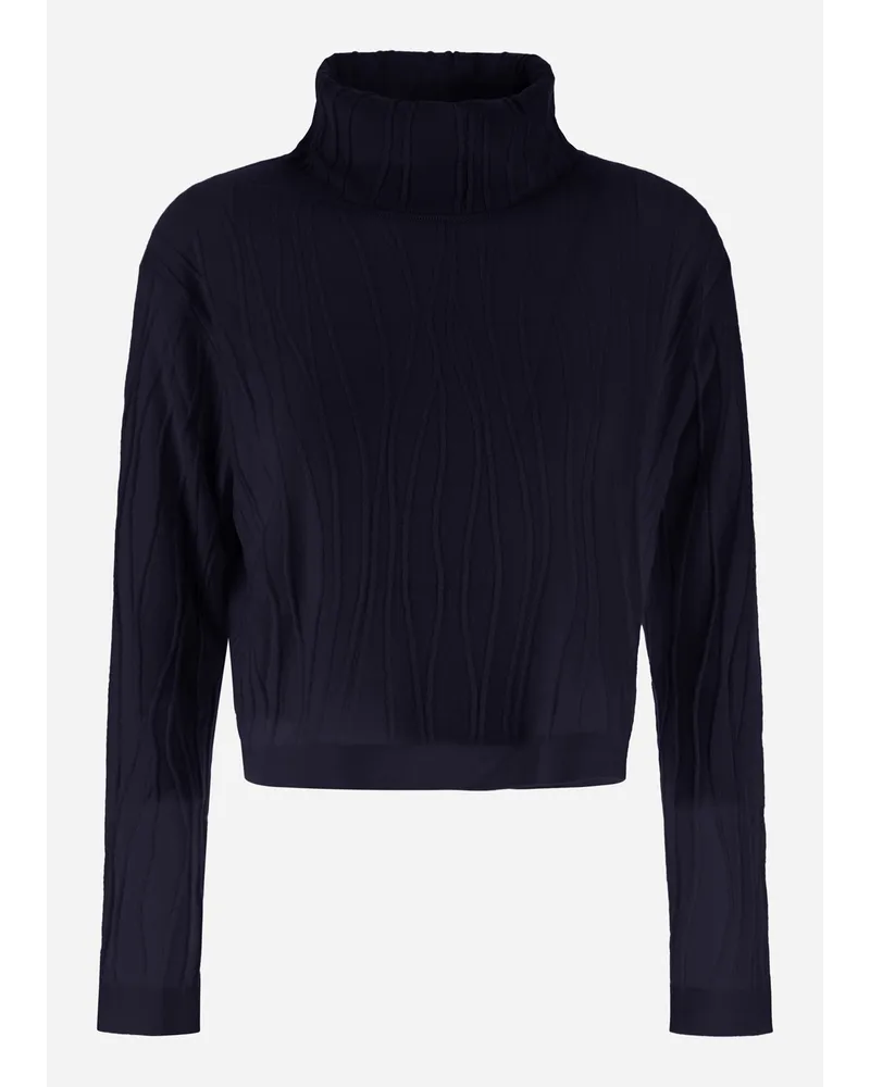 Herno Pulli Resort Aus Four Season Marineblau