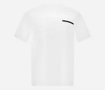 T-shirt Aus Compact Jersey Und Nylon Maestro