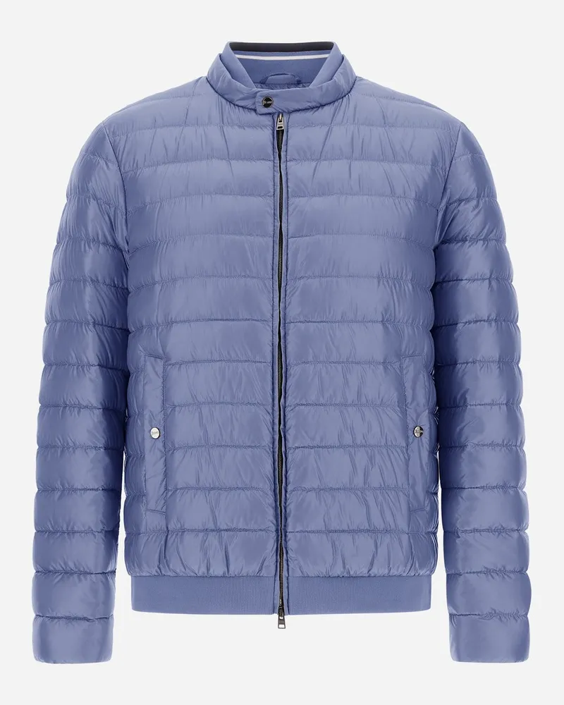 Herno Bomberjacke Aus Nylon Ultralight Hellblau