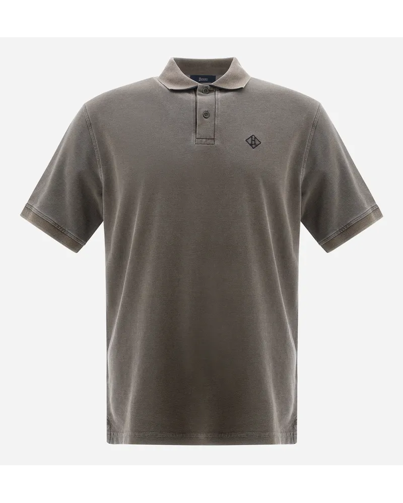 Herno Pigment Dye Pique' Poloshirt Military