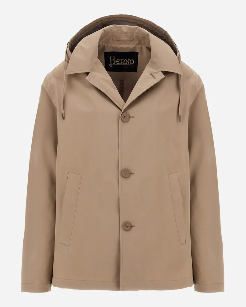Herno Jacke Aus Compact 3 Layers Taubengrau