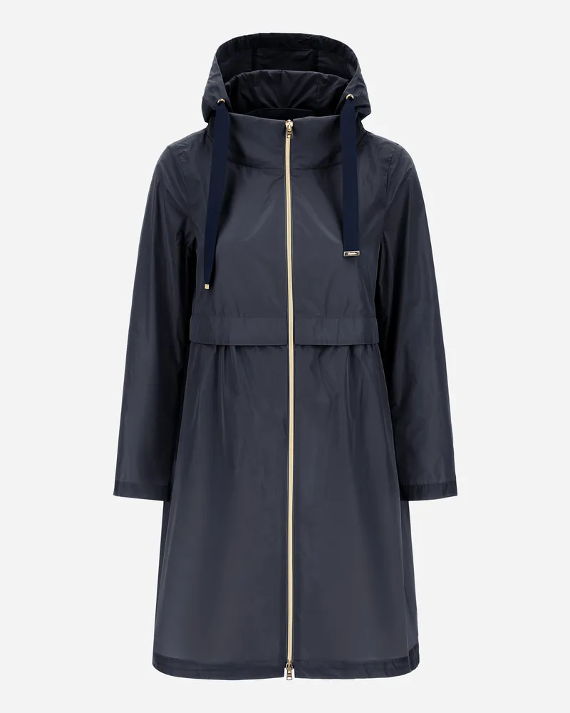 Herno Langer Parka Aus New Techno Taft Neues