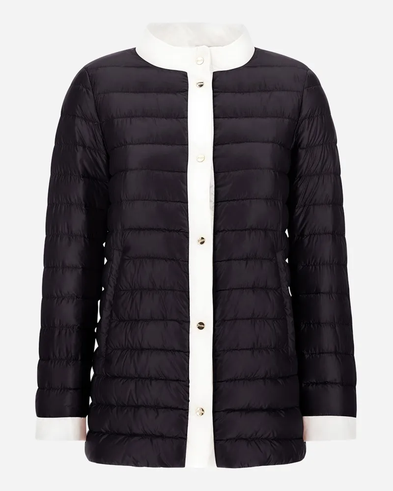 Herno A-shape-jacke Aus Nylon Ultralight Und Ecoage Schwarz