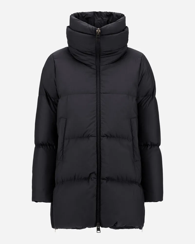 Herno A-form-jacke Aus Ecoage - Frau A-shape Schwarz Schwarz
