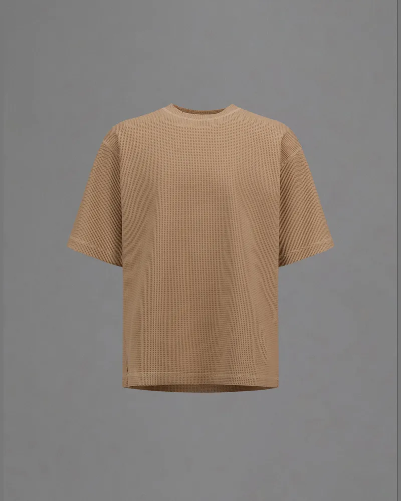 Herno T-shirt Laminar Aus Light Waffle Jersey -   Helles Camel Helles