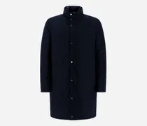 Winterjacke Aus New Business Membranated - Mann Regenmäntel Marineblau