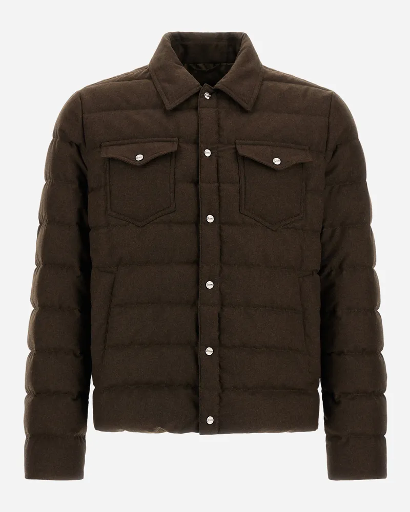 Herno La Camicia - Mann Hemden Helles Militärgrün Helles