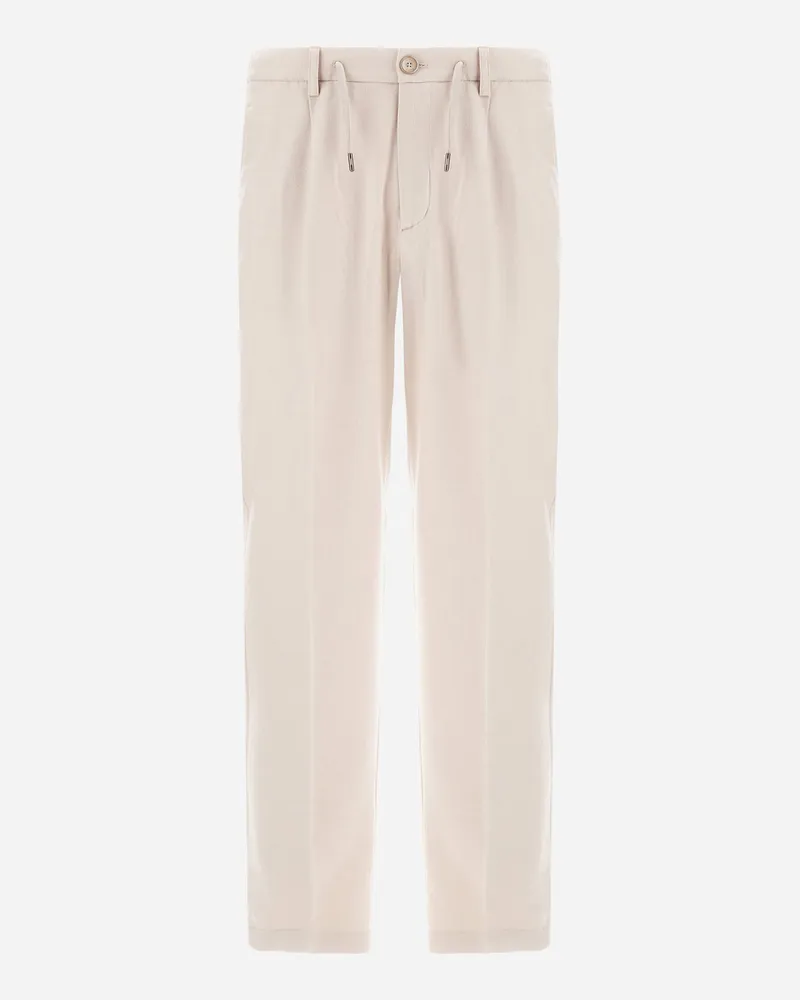 Herno Hose Resort Aus Kaschmir Und Seide - Mann Hose Chantilly Chantilly