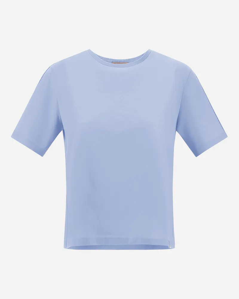 Herno T-shirt Resort Aus Jersey Aus Schwerer Baumwolle - Frau T-shirts Und Tops Hellblau Hellblau
