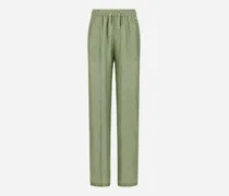 Hose Aus Seide Mit Iconic Print