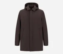 Winterjacke Aus Flanell Mit Wasserdichter Membran - Mann Parka & Jacken Dunkelbraun