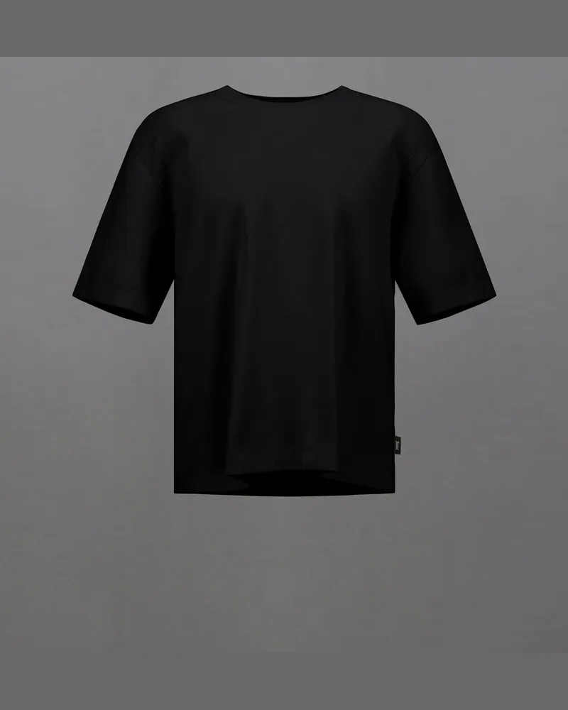 Herno T-shirt Laminar Aus Light Knit Schwarz