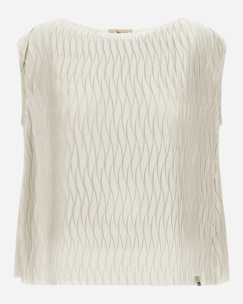 Herno Tanktop Aus Wrinkled Effect Chantilly