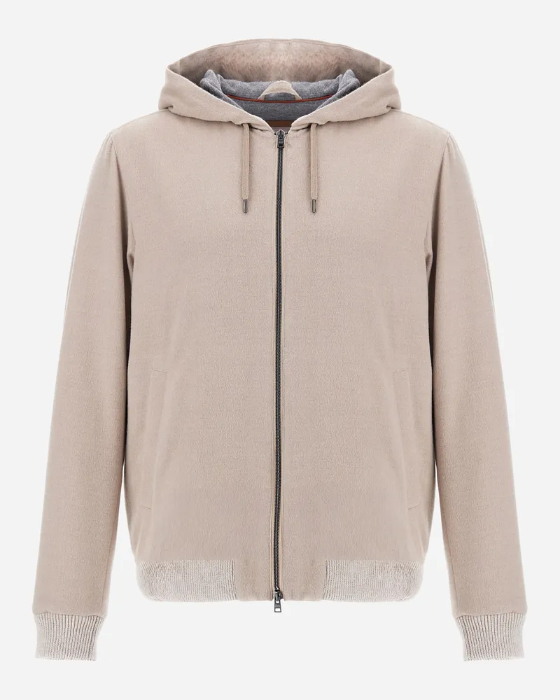 Herno Jacke Resort Aus Mélange-flanell Aus Einer Wollmischung - Mann Parka & Jacken Chantilly Chantilly