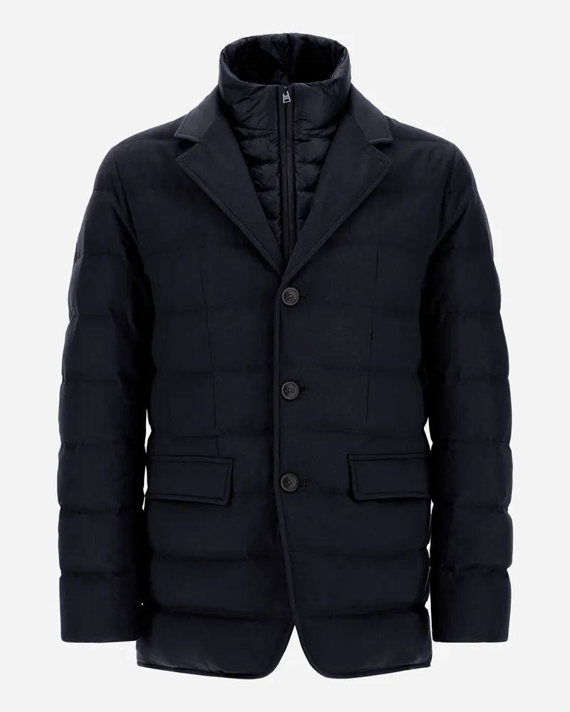 Herno Blazer Aus Kaschmir, Seide Und Nylon Ultralight - Mann Blazers Marineblau Marineblau