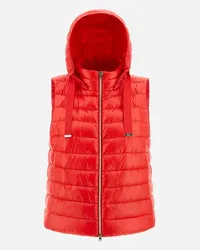 Herno Ärmellose Jacke Aus Nylon Ultralight Hellrot