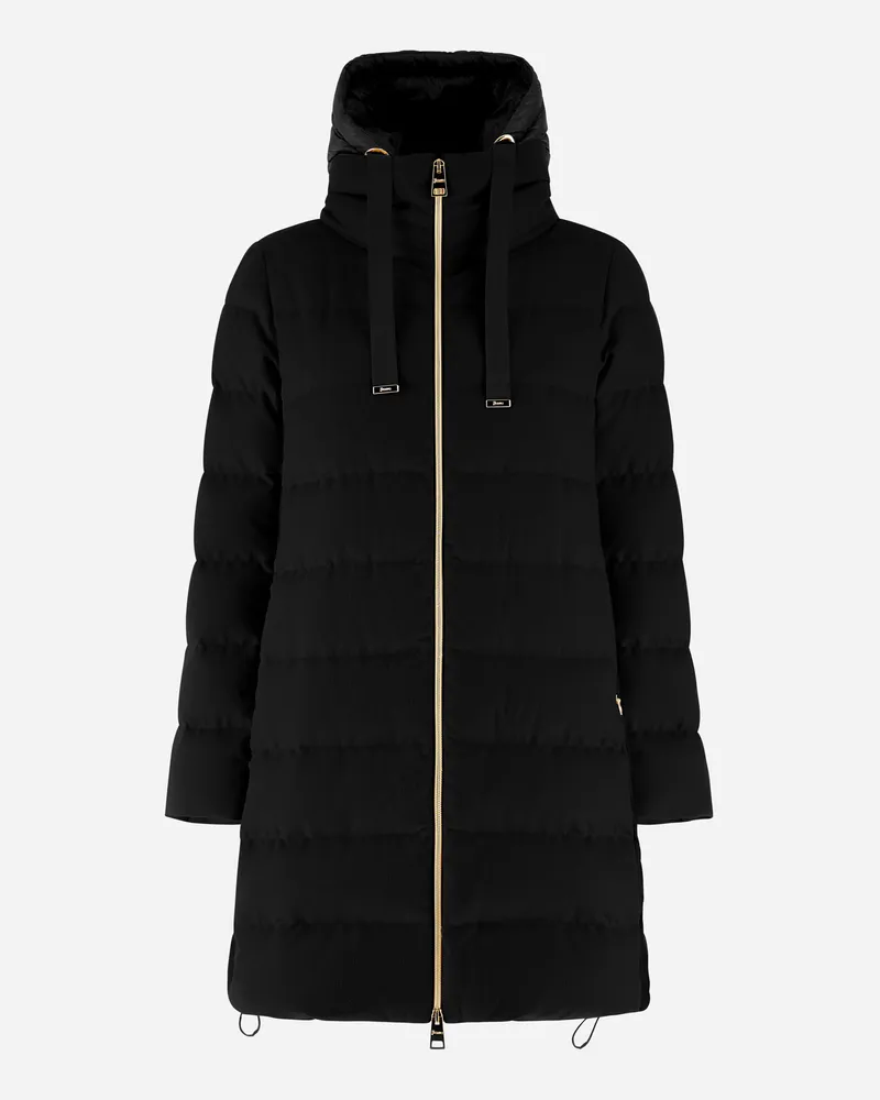 Herno Winterjacke Aus Cashmere-seide Und Nylon Ultralight - Frau Capes Schwarz Schwarz