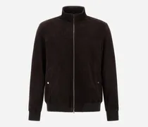 Jacke Aus Veloursleder - Mann Parka & Jacken Dunkelbraun