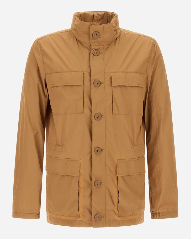 Herno Feldjacke Aus Ultralight Crease Camel
