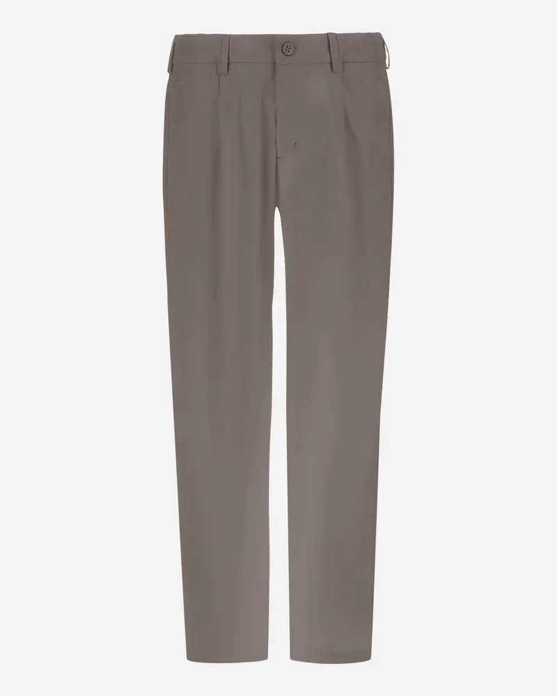 Herno Hose Mit Tunnelzug Aus Cotton Feel Dunkles